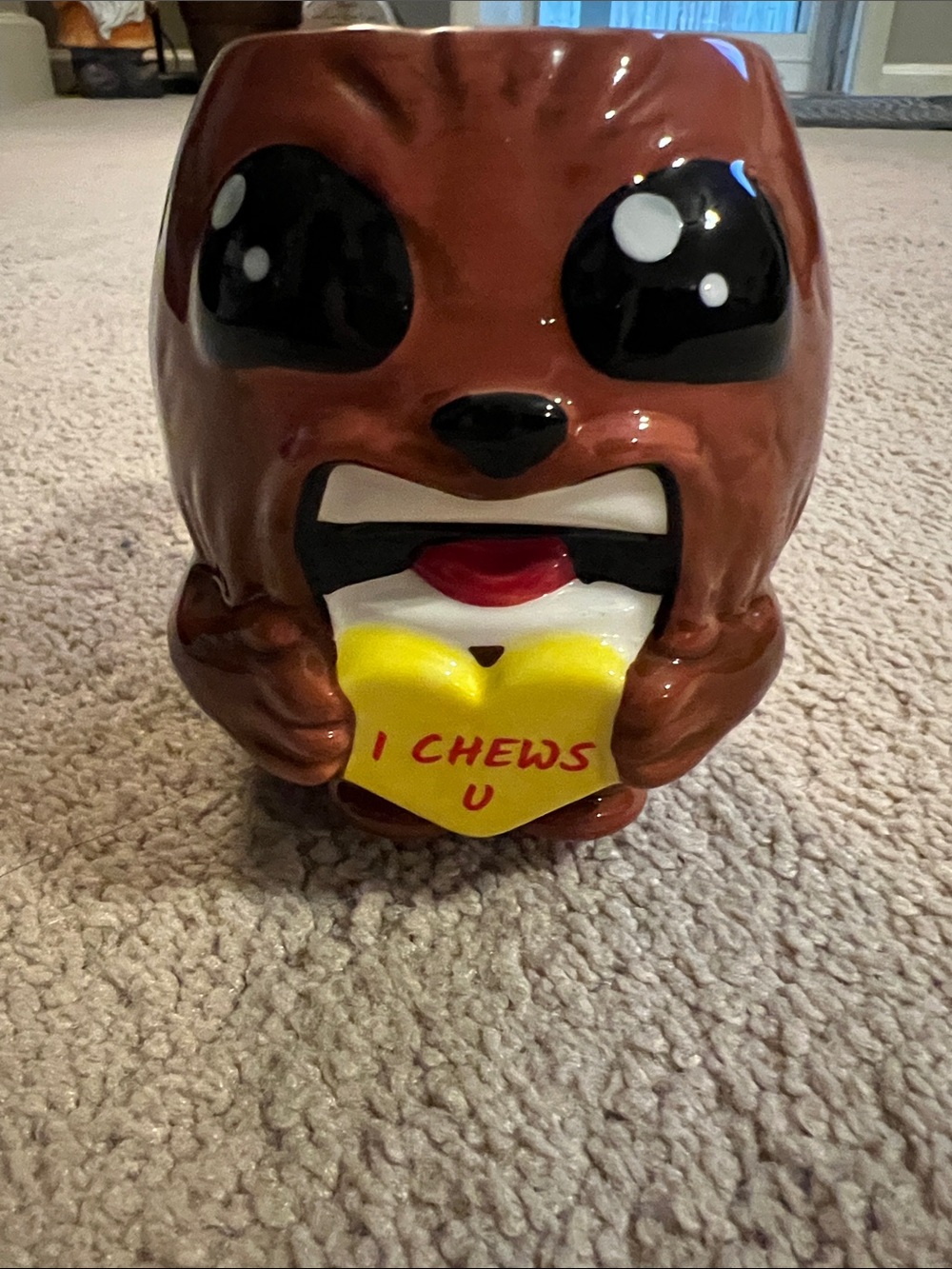 Brown ceramic Baby Chewy Coffee Mug